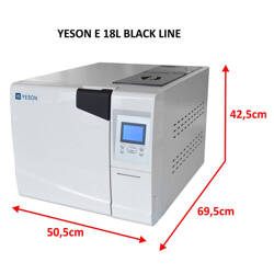 Yeson E-18L series Black Line LCD autoclave