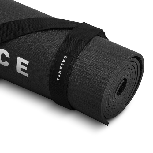 Balance yoga mat pvc black