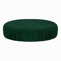 Terry cloth cover for stool bottle green