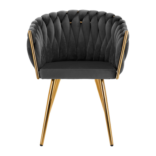 4rico chair qs-gw06g velvet grey