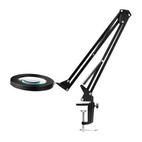 Led magnifier lamp glow 308 for tabletop black usb