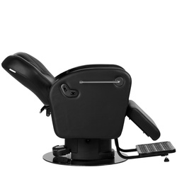 Electric barber chair gabbiano baron black