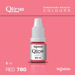 Pigment do makijażu permanentnego ust Bioevolution Red 760 Qline Pro 5ml 