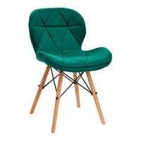 4rico scandinavian chair qs-186 velvet green