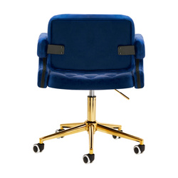 4rico chair qs-of213g velvet navy blue