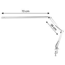 Treatment lamp led all4light lashes line 2 silver with holder