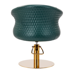 Gabbiano hairdressing chair versal gold bottle green