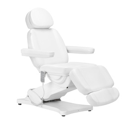 Electric cosmetic chair sillon classic 4 motors with cradle white