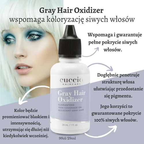 Cuccio HairCare Gray Hair Oxidizer coloring aid 29 ml Gray Hair Oxidizer