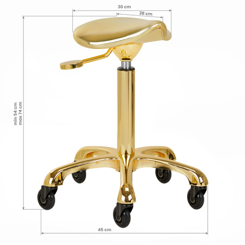 Gabbiano taboret fine gold