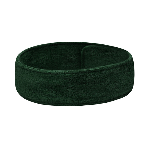 Bottle green terry cloth headband