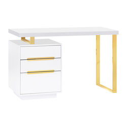 Cosmetic desk 3311g gold white