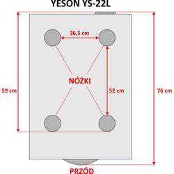 Autoclave Yeson series YS 22L Silver Line class B