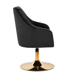 4rico swivel chair qs-bl14g velvet black