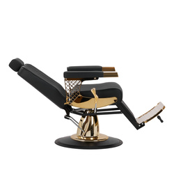 Gabbiano barber chair marcus gold black