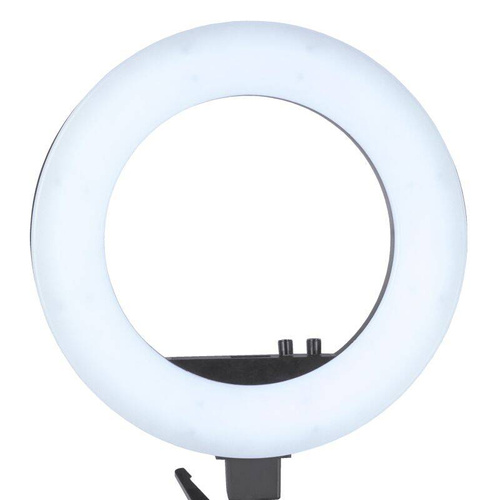 Lampa pierścieniowa ring light 18' 48w led czarna + statyw