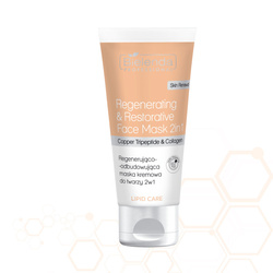 Bielenda Professional Regenerating and rebuilding 2-in-1 cream face mask with copper tripeptide and RF collagen