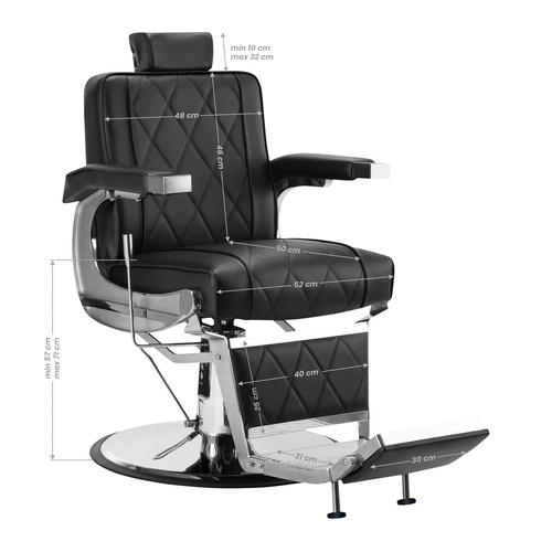 Hair system barber chair bm88066 black