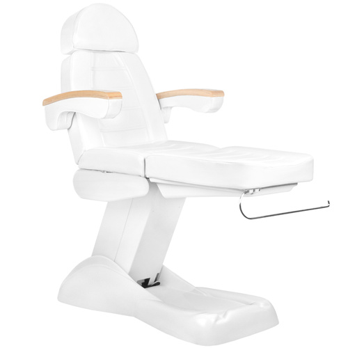 Electric cosmetic beauty chair white lux - heated