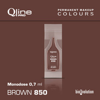 Jednorazowy pigment do makijażu permanentnego brwi Bioevolution Brown 850 Qline Pro 0,7ml monodose