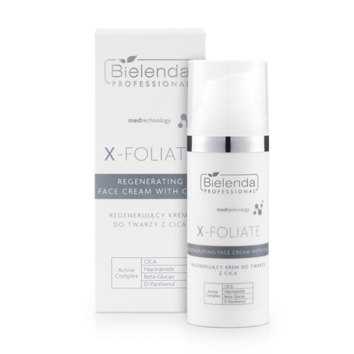 Bielenda x-foliate regenerujący krem do twarzy z cica 50 ml