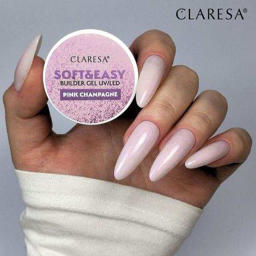 Claresa żel budujący soft&easy gel pink champagne 12g