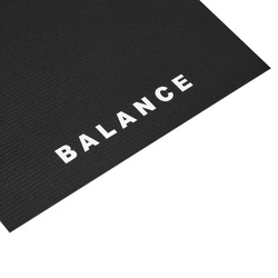 Balance yoga mat pvc black