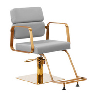 Gabbiano hairdressing chair porto gold grey