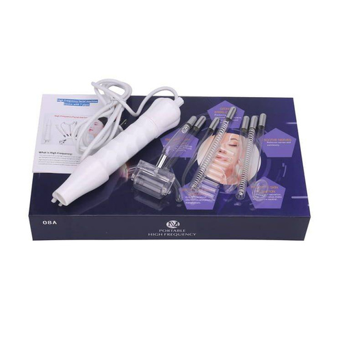 Profesjonalny Darsonval 7w1,  7 pelot w zestawie, derma wand