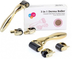 Derma roller 3w1 mezoterapia na twarz ciało pod oczy