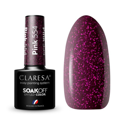 Claresa hybrid varnish pink 554 -5g