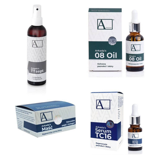 Arkada TC16 Serum + maść  + oil + ttsept duży