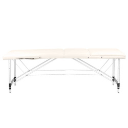 Folding massage table aluminum comfort activ fizjo 3 segment cream