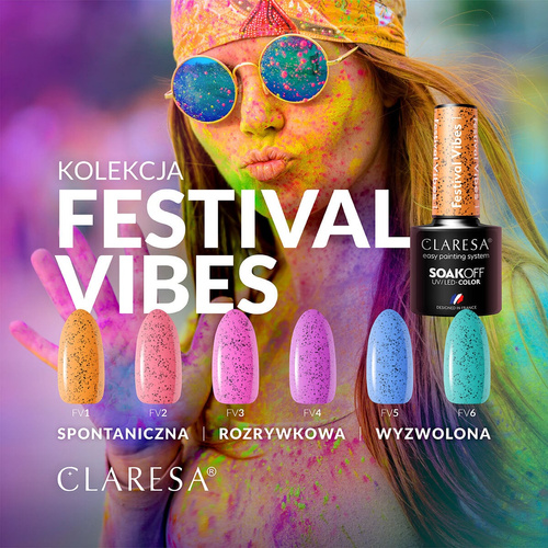 Claresa lakier hybrydowy festival vibes 2 -5g