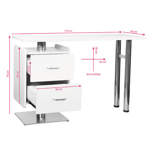 Cosmetic desk 6543 with absorber