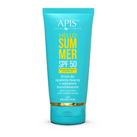 Apis hello summer spf 50, krem do opalania twarzy z nektarem komórkowym 50 ml