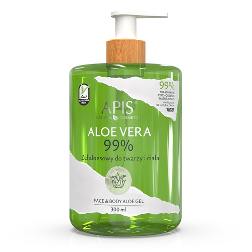 Apis natural aloe vera 99% aloe vera gel for face and body 300 ml