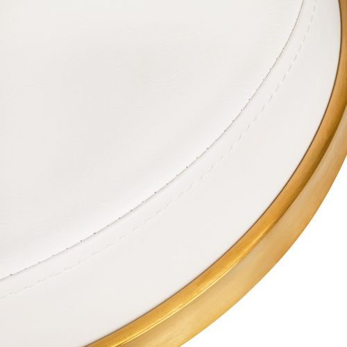 Cosmetic stool h4 gold white