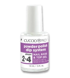 Manicure tytanowy CUCCIO Dip System Baza i Top 14 ml krok #2+#4