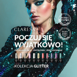 Claresa lakier hybrydowy glitter 1 -5g