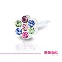 Blomdahl Daisy Fantasy ear piercing earring 5 mm medical plastic