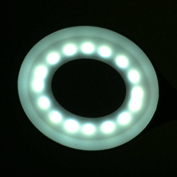 Lampka ring led snake na biurko biała