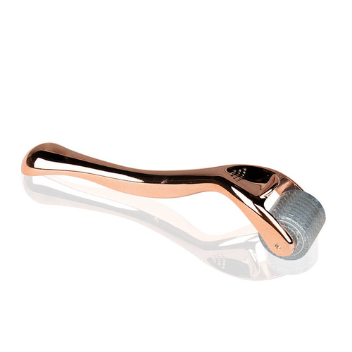 Derma roller for mesotherapy rose gold 0.3 mm 192 titanium needles