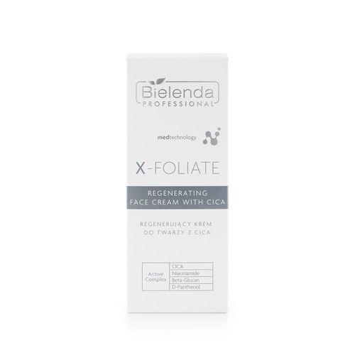 Bielenda x-foliate regenerujący krem do twarzy z cica 50 ml