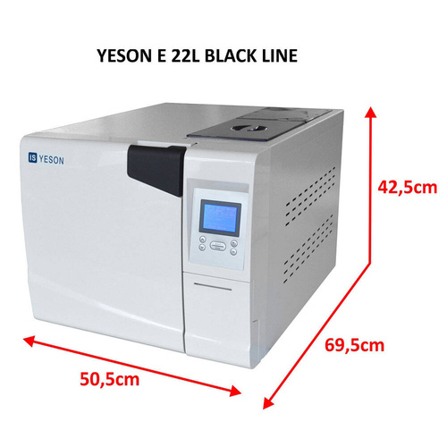 Yeson E-22L series Black Line LCD autoclave