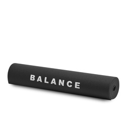 Balance yoga mat pvc black