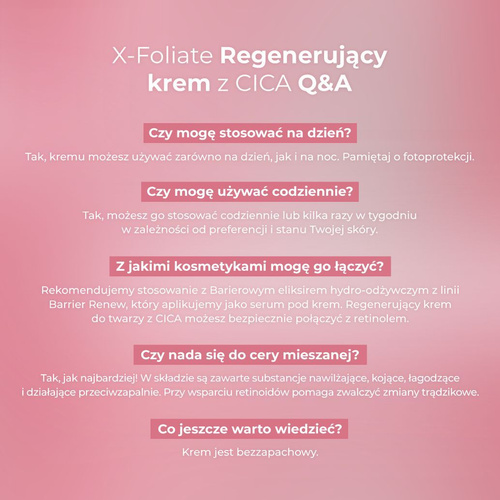 Bielenda x-foliate regenerujący krem do twarzy z cica 50 ml