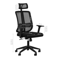 Office chair qs-16a black