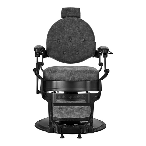 Gabbiano barber chair president old leather grey