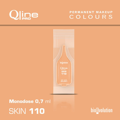 Jednorazowy pigment korektor do makijażu permanentnego Bioevolution Skin 110 Qline Pro 0,7ml monodose